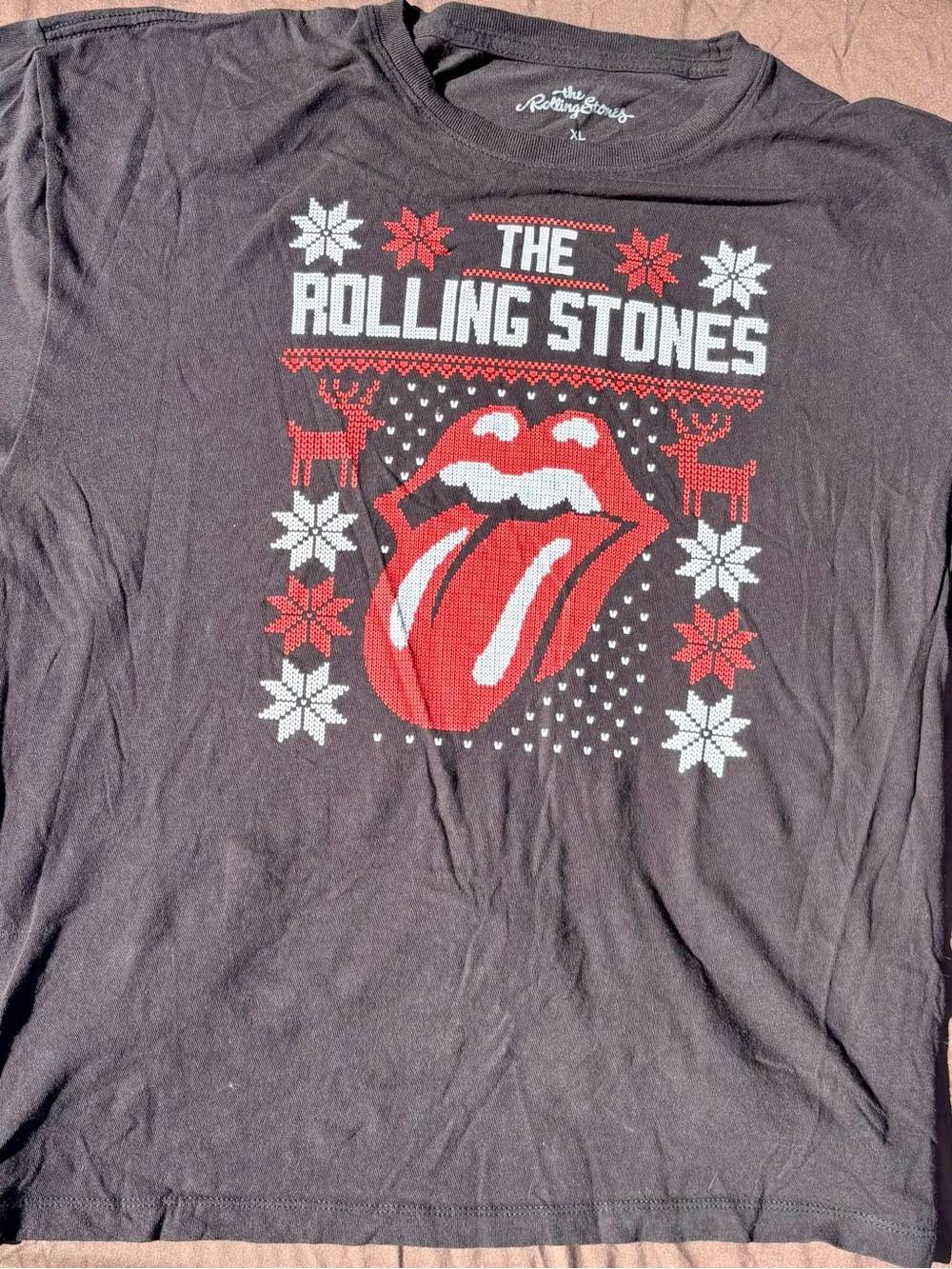 Rolling Stones Black Tee shirt with Tongue Graphic XL